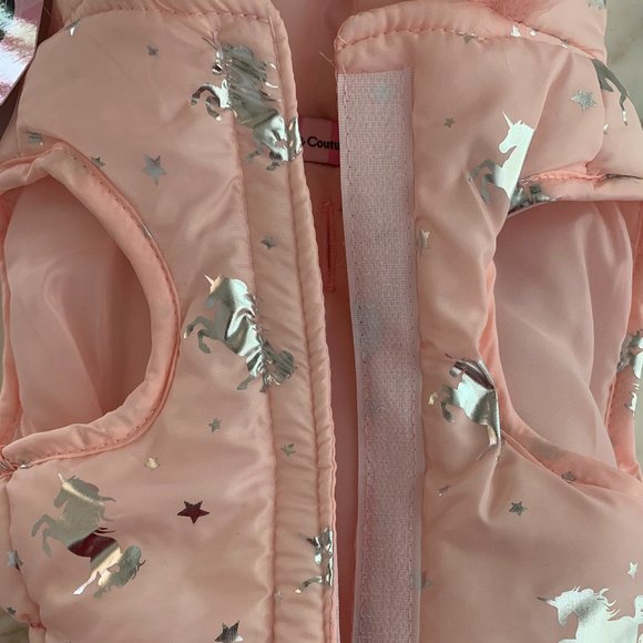 Pink/Silver Unicorn Dog Coat - NWT - Picture 5 of 9